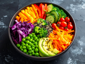 L’alimentation vivante végétale, une cuisine créative et coloré